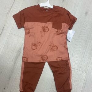 Carter's Rust and Peach Kids Matching Set